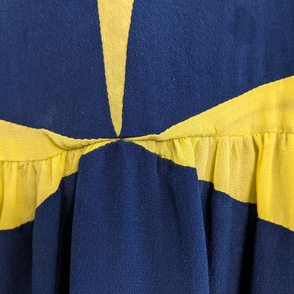 Size M Boundary & Co. Silk color block "Annie" dress - Picture 8 of 11